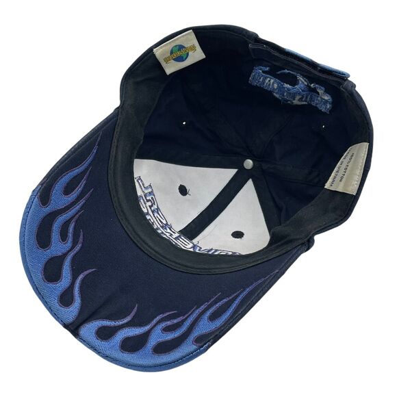 Vintage Universal Studios Blue Flame Lightning Strapback Hat - Picture 5 of 5